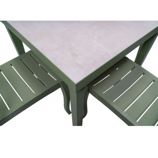 Decor 80x80 Seramik Masa - Zeus Sandalye