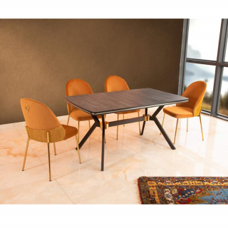 MS-038 Masa - ES-110 Sandalye Gold Ayak Takımı