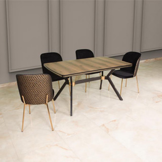 MS-038 Masa - ES-120 Sandalye Gold Ayak Takımı