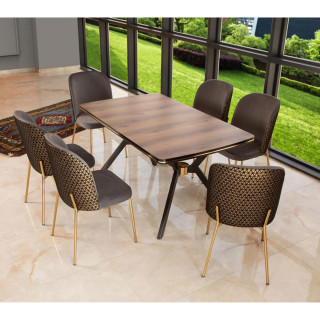 MS-038 Masa - ES-120 Sandalye Gold Ayak Takımı