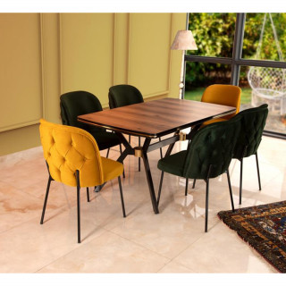 MS-038 Masa - ES-130 Sandalye Siyah Ayak Takımı