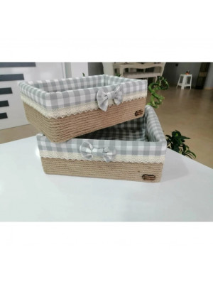 2'li Hasır Döşemeli Kutu